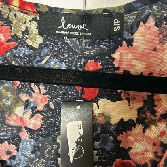 LOUVE blouse SMALL,boho,cottage core,Peplum,scoop neck,loose fit,🇨🇦,sleeveless - Picture 8 of 15